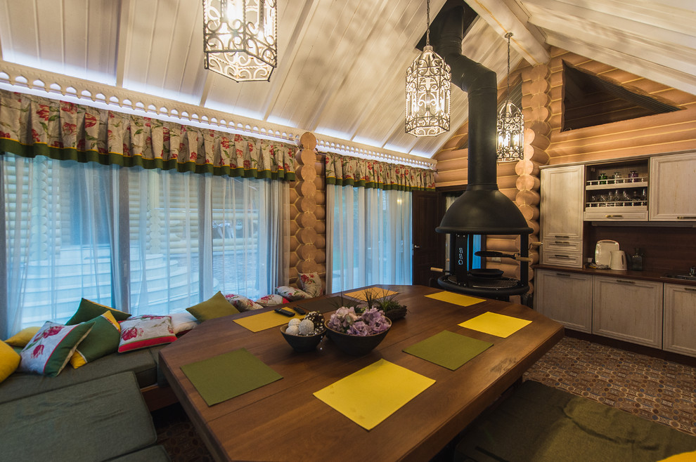 Нouse in a pine forest