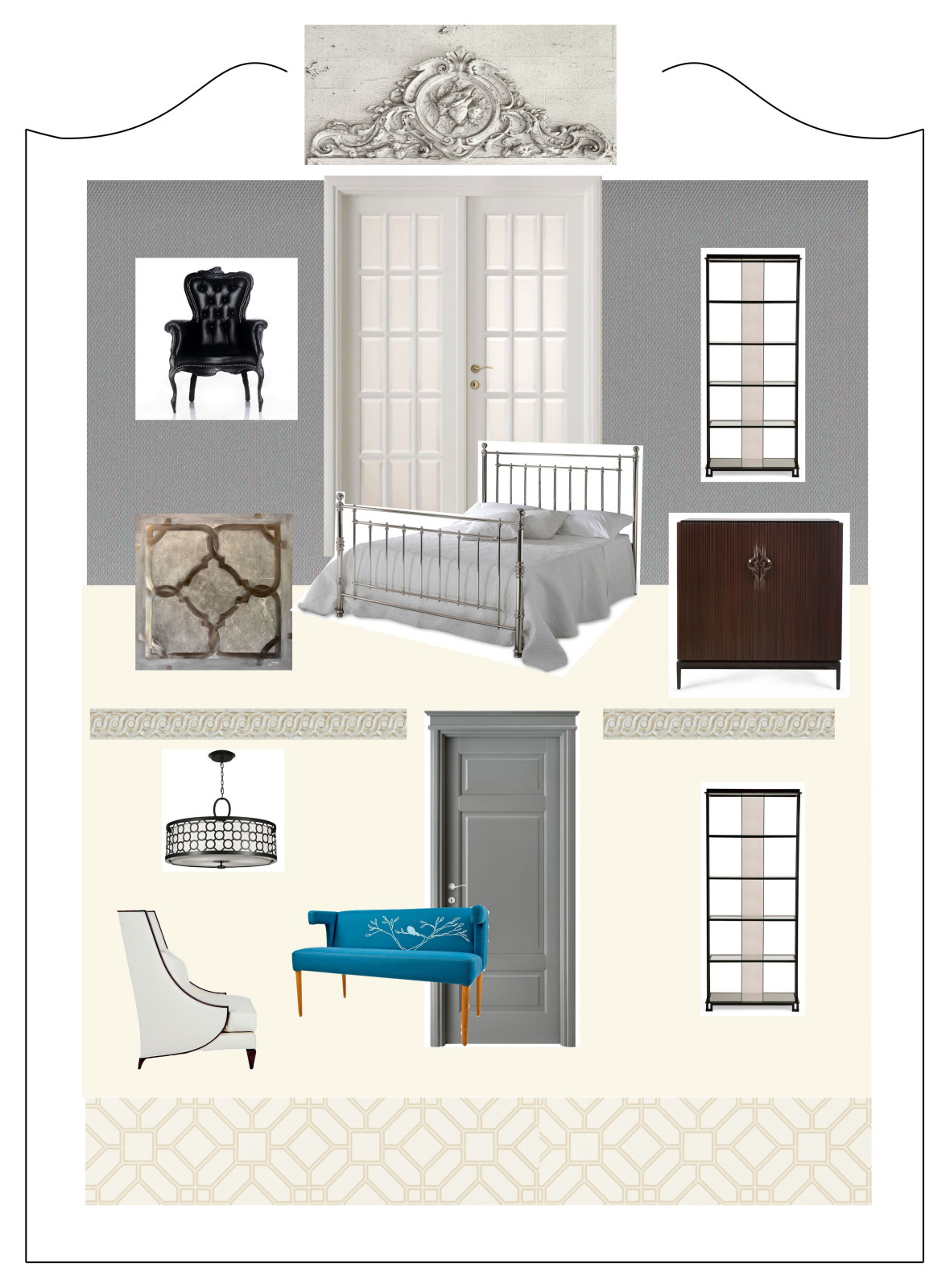 Коллажи к интерьерам (для вдохновения)