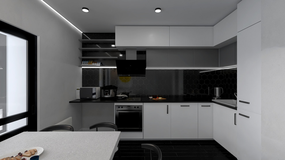 Монохромная кухня