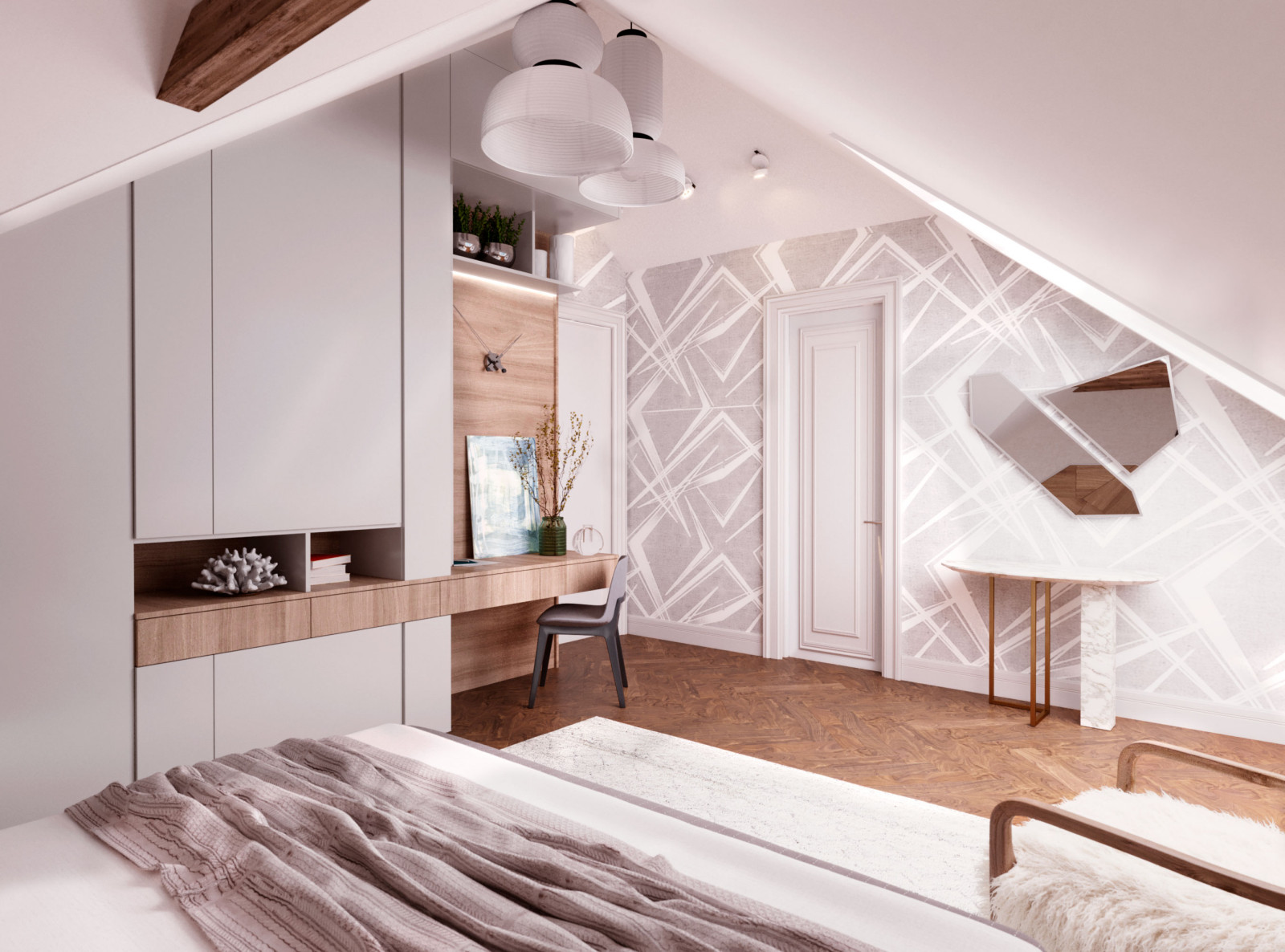 Мансардный этаж загородного дома