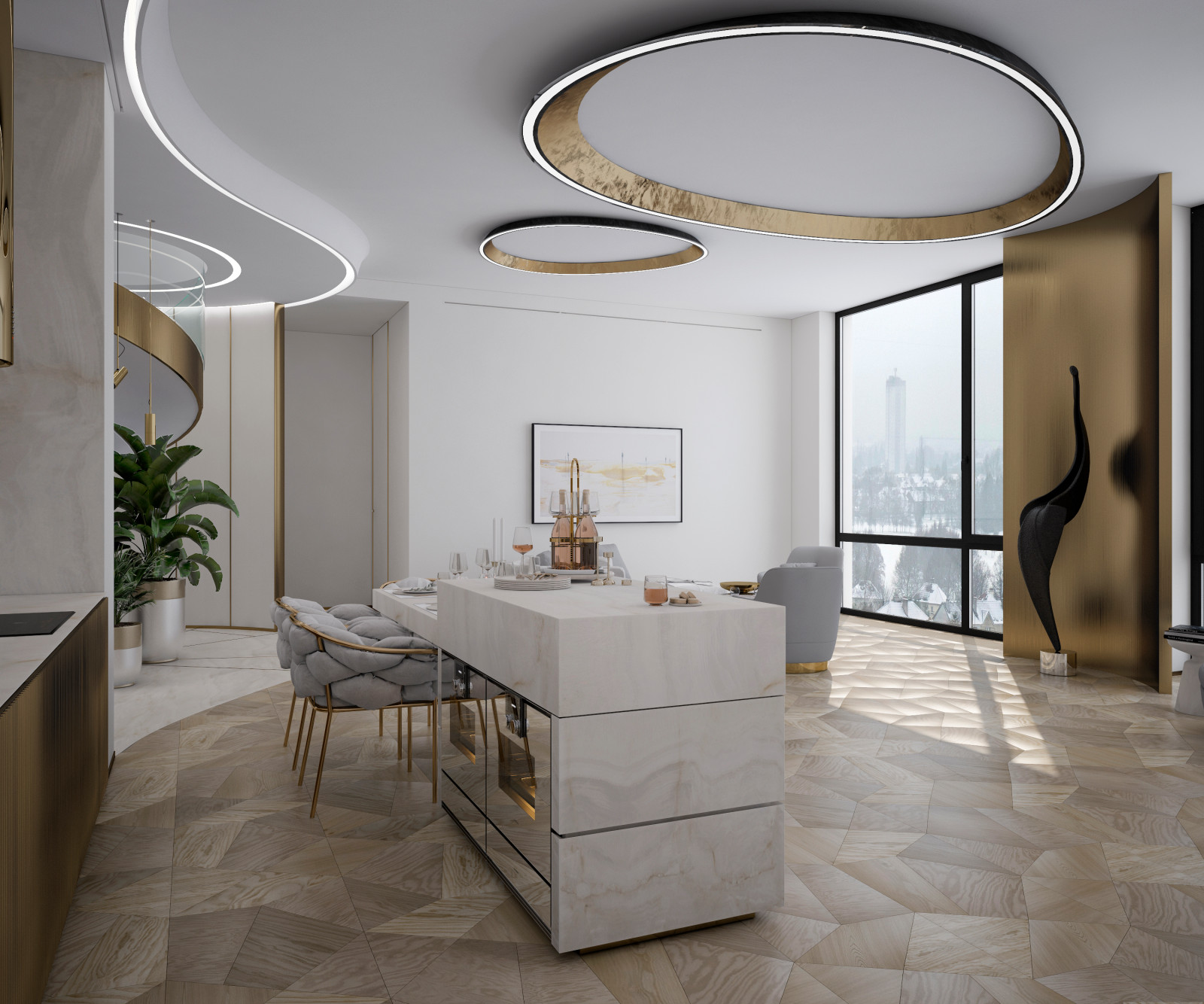 Квартира с террасой - Москва. 300 кв.м.