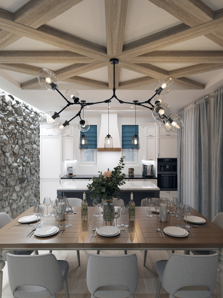 Дизайн проект каркасного дома в коттеджном поселке "Чайка", Московская область