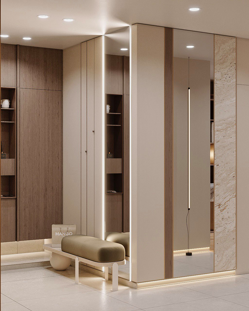 Современный интерьер для молодой семьи, 100 м2