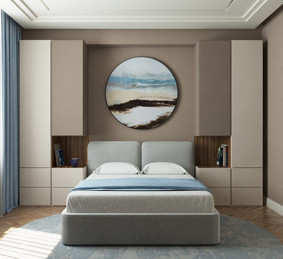 Обложка проекта: Спальня с атмосферой отеля на побережье.