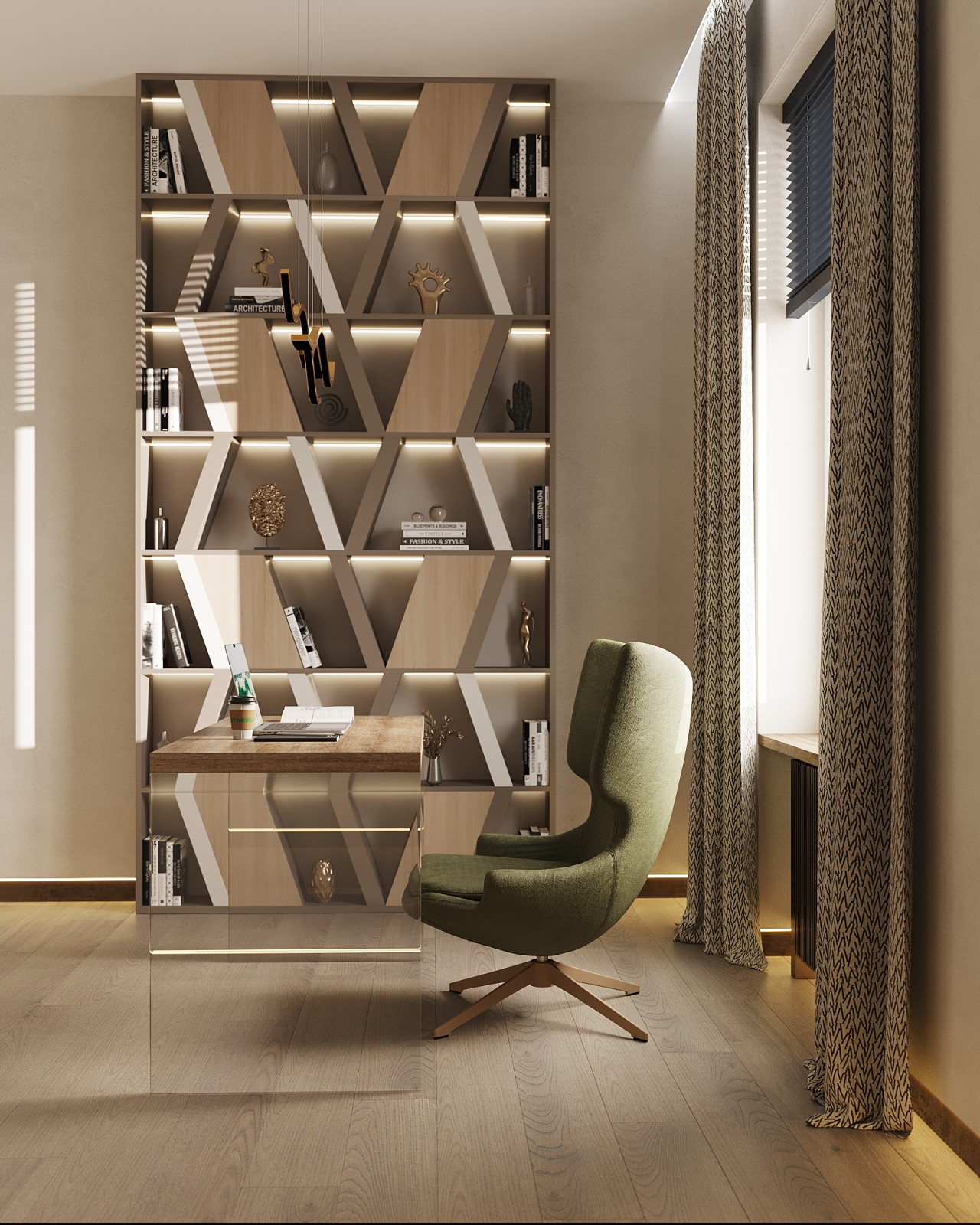 Обложка проекта: Кабинет в частном доме