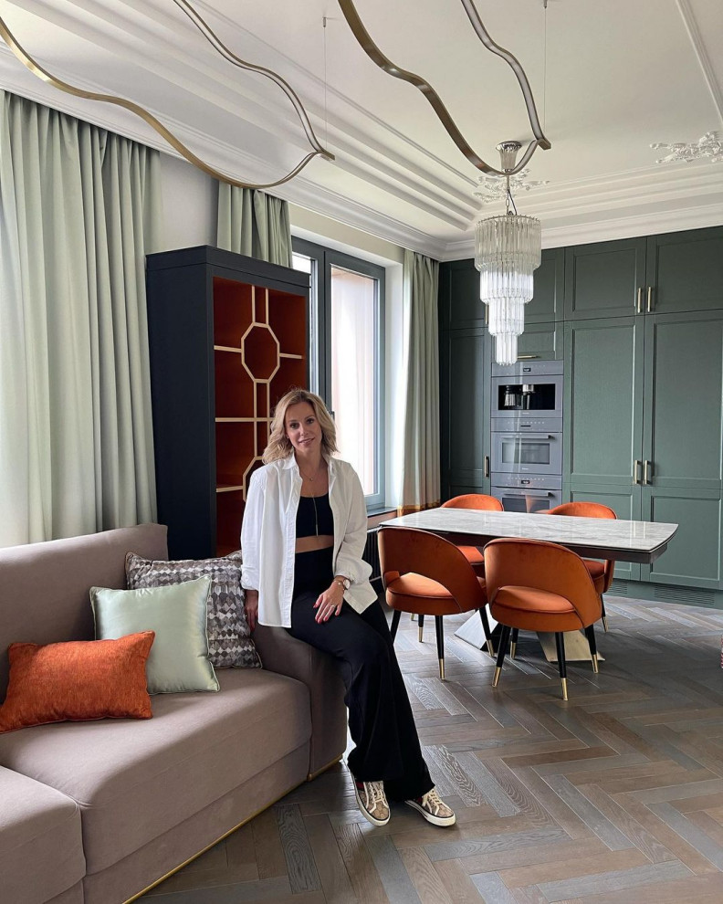 Кухня в цвете “Еловый лес”