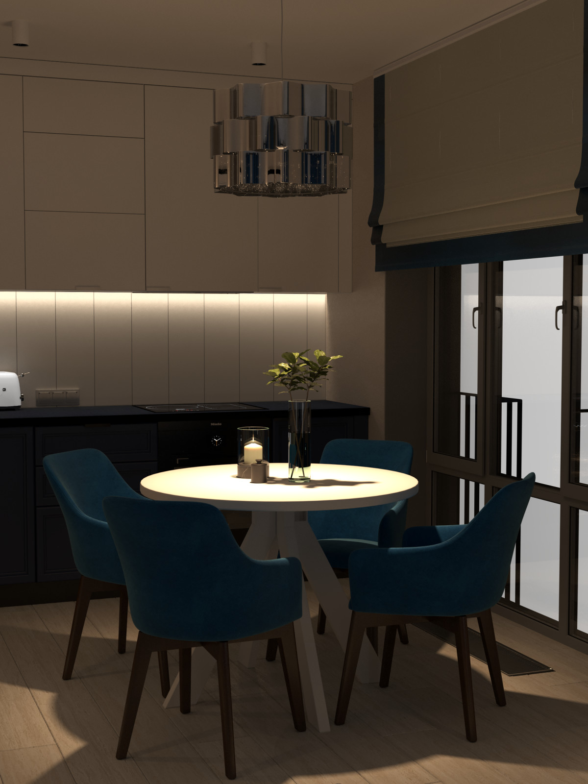 Квартира для холостяка (визуализации и коллажи)