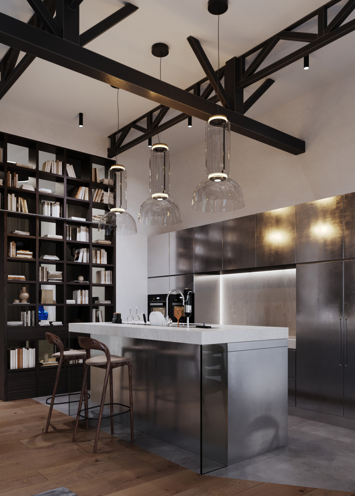 Обложка проекта: Квартира для холостяка с видом на горы