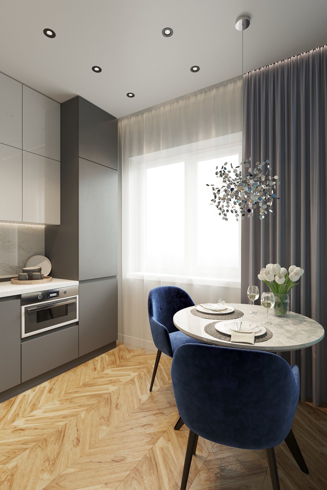 Обложка проекта: Кухня площадью 8м2