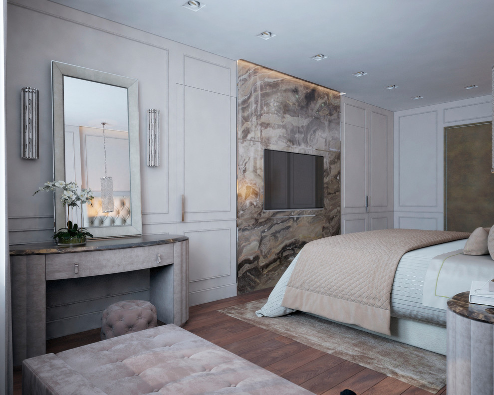 Квартира на Красной Пресне - современный стиль с элементами классики