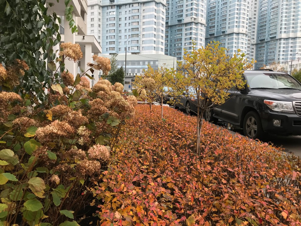 Оформление входа в подъезд многоквартирного дома на Ходынке ЖК "Гранд парк"