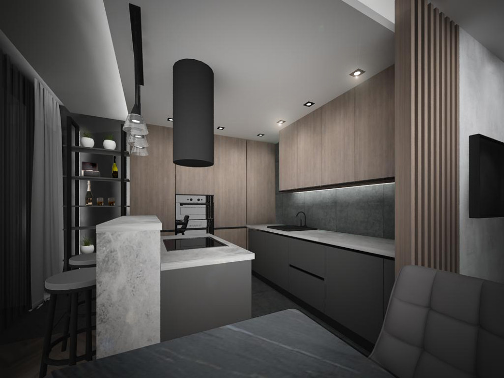 Дизайн интерьера 2-х комнатной квартиры.