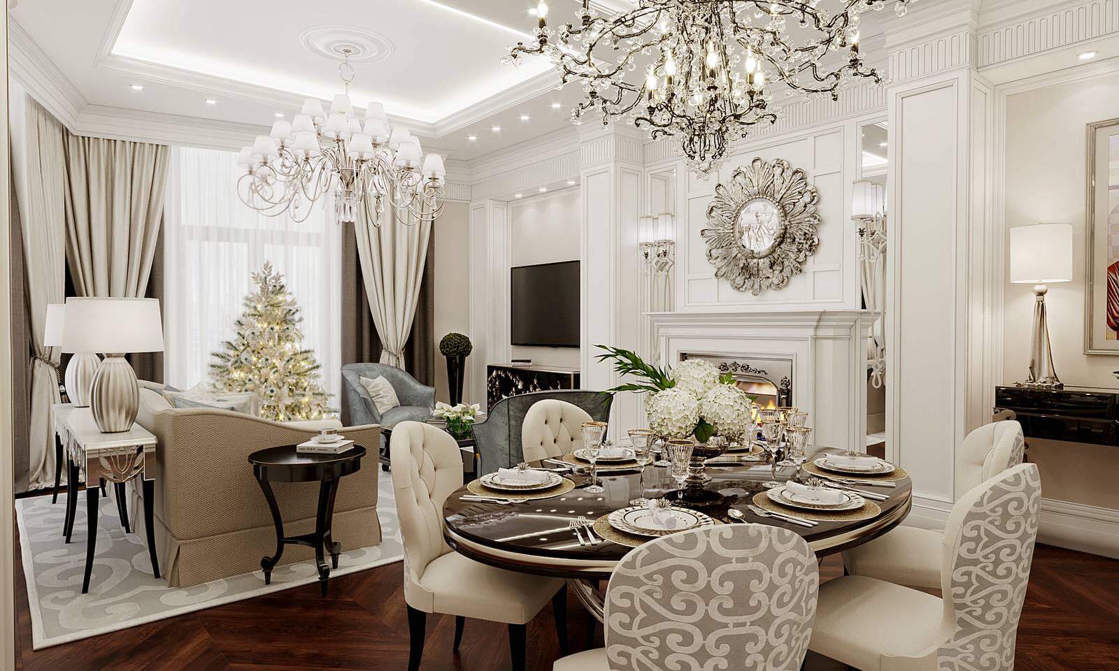 ЖК Русский Авангард, кухня-гостиная