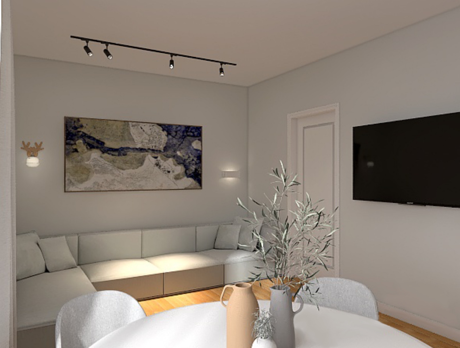 Обложка проекта: Двухкомнатная квартира в скандинавском стиле