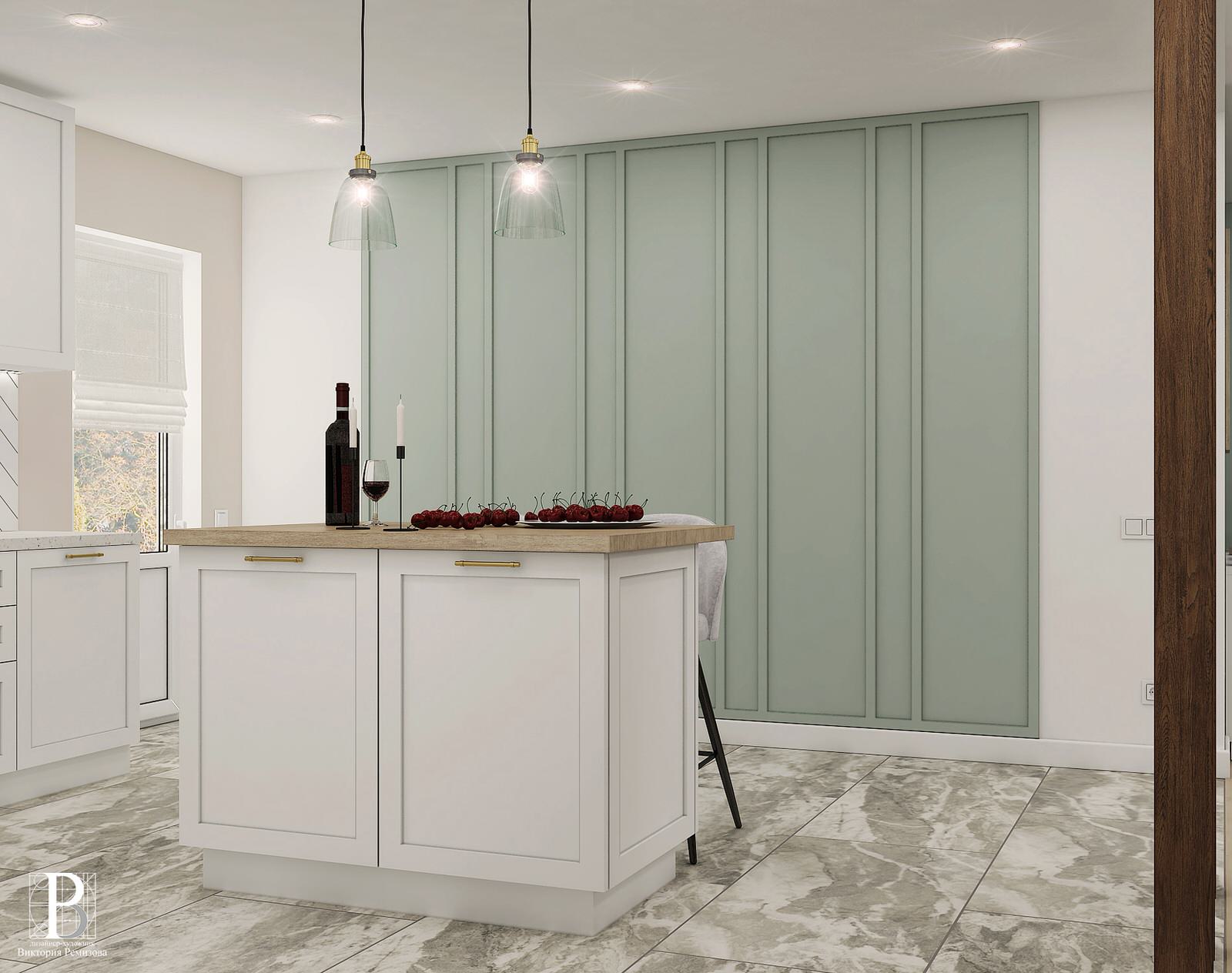 Кухня -гостиная 49,7 кв.м. г. Ярославль 2020год