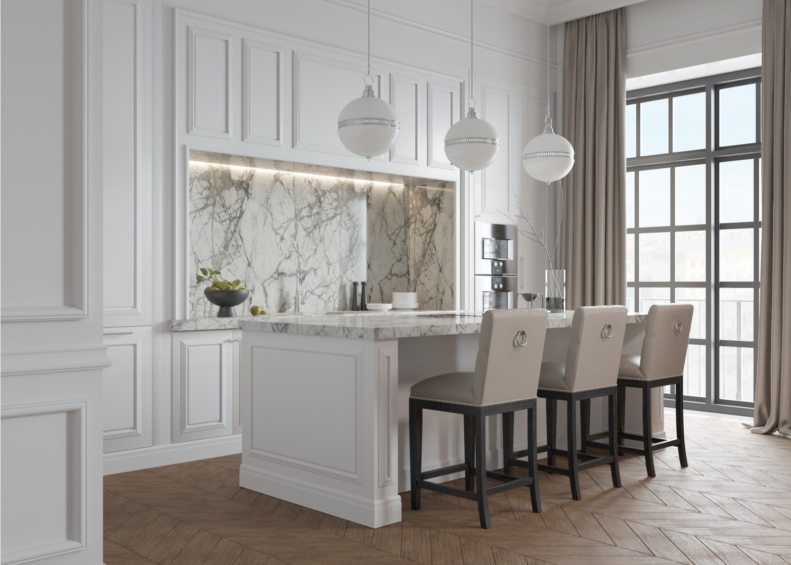 Проект з-х комнатной квартиры в Москве