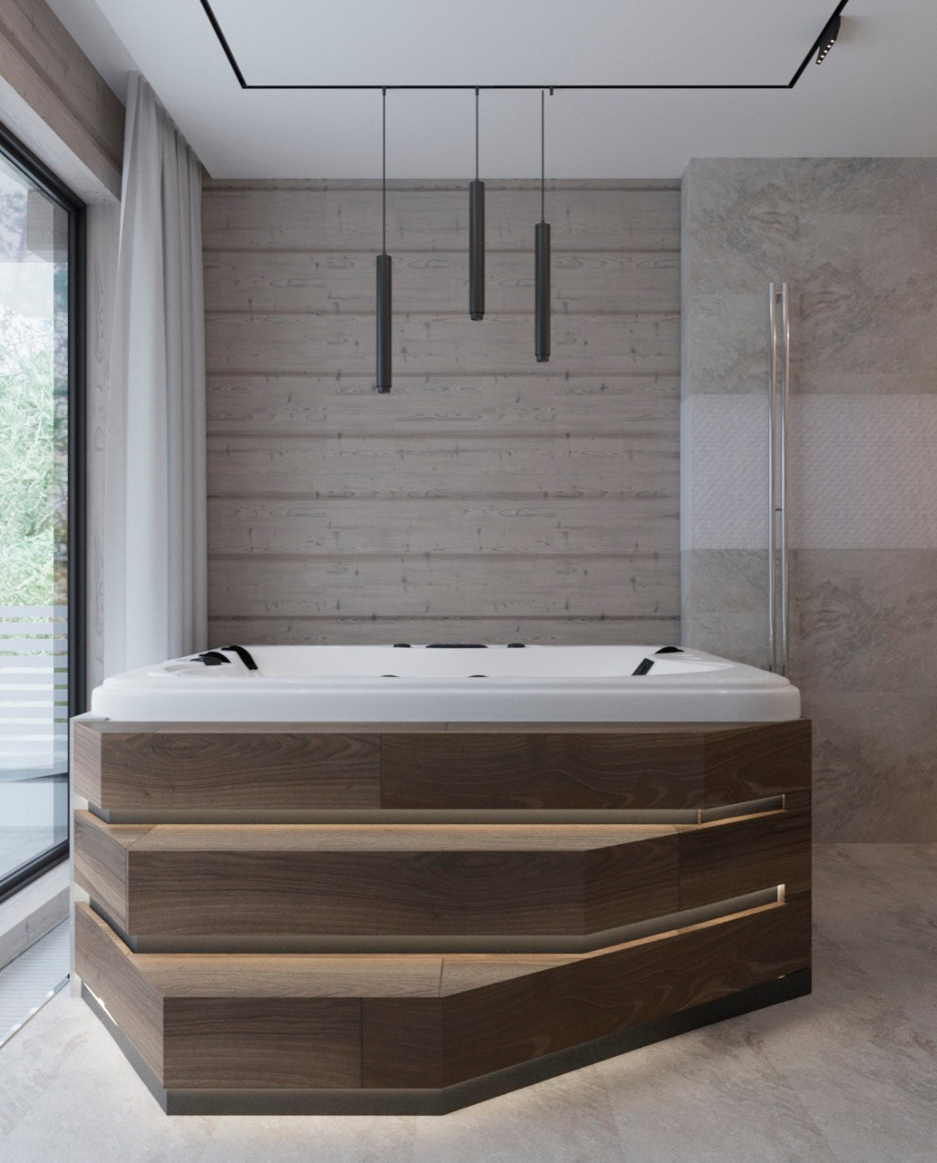 ЗАГОРОДНЫЙ ДОМ из клеёного бруса 500м2