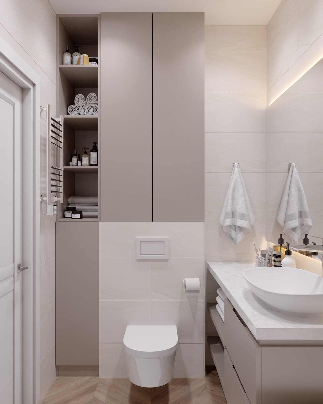 Проект квартиры в современном стиле в ЖК Скандинавия