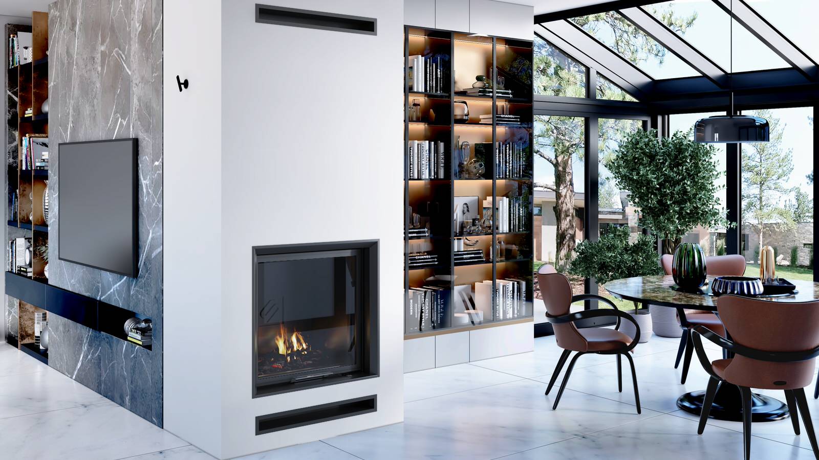 Обложка проекта: Топки серии FS 7500 (Stav). Квадратные дровяные камины.