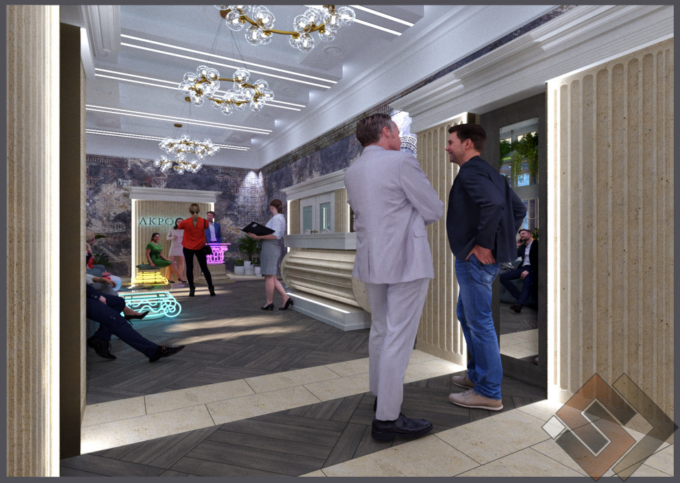 Концепт холла ресторана