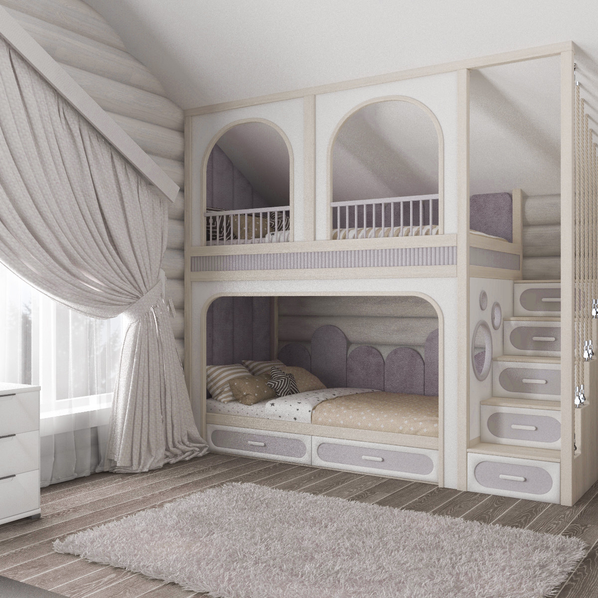 Проект загородного дома из сруба