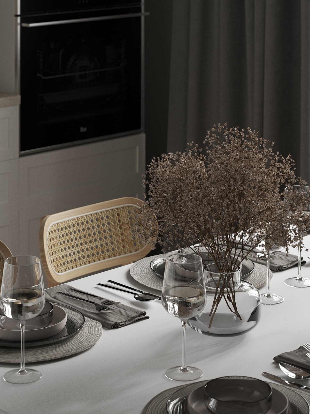 Кухня-гостиная в современном стиле