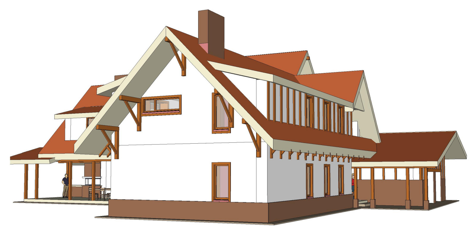 Концепт проект дома в классическим европейском стиле