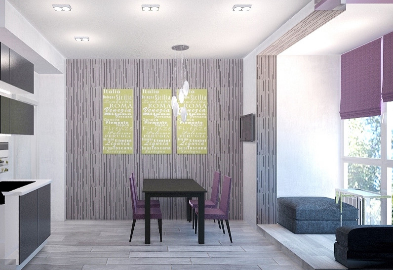 Двухкомнатная квартира: яркий минимализм. 2013 г