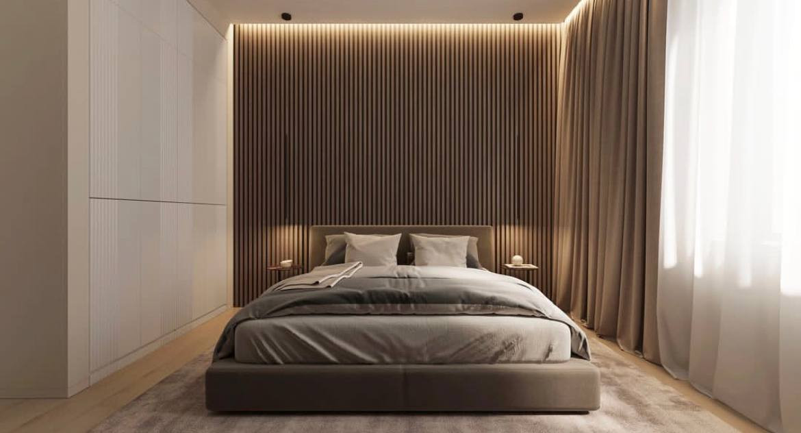 Обложка проекта: Спальная комната с уединенным рабочем местом 11 кв.м