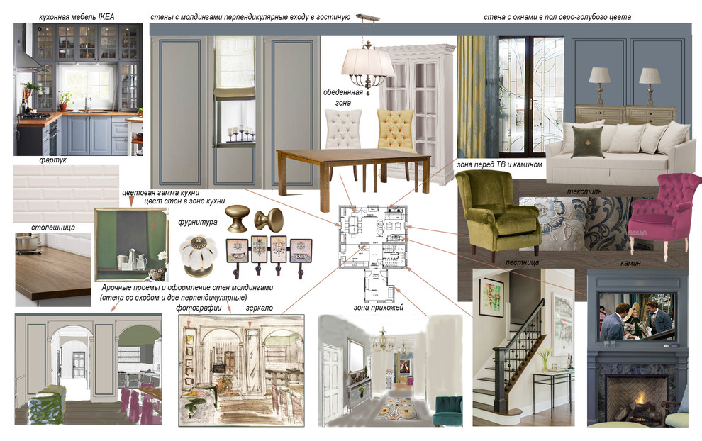 Цветной ручей, Коллажи