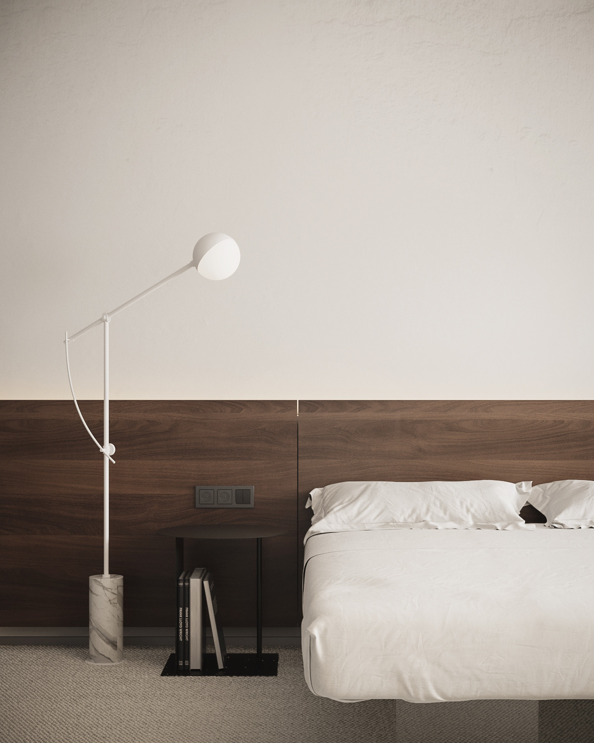 The Whale – Minimalist modern guest bedroom