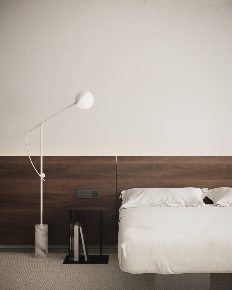 The Whale – Minimalist modern guest bedroom