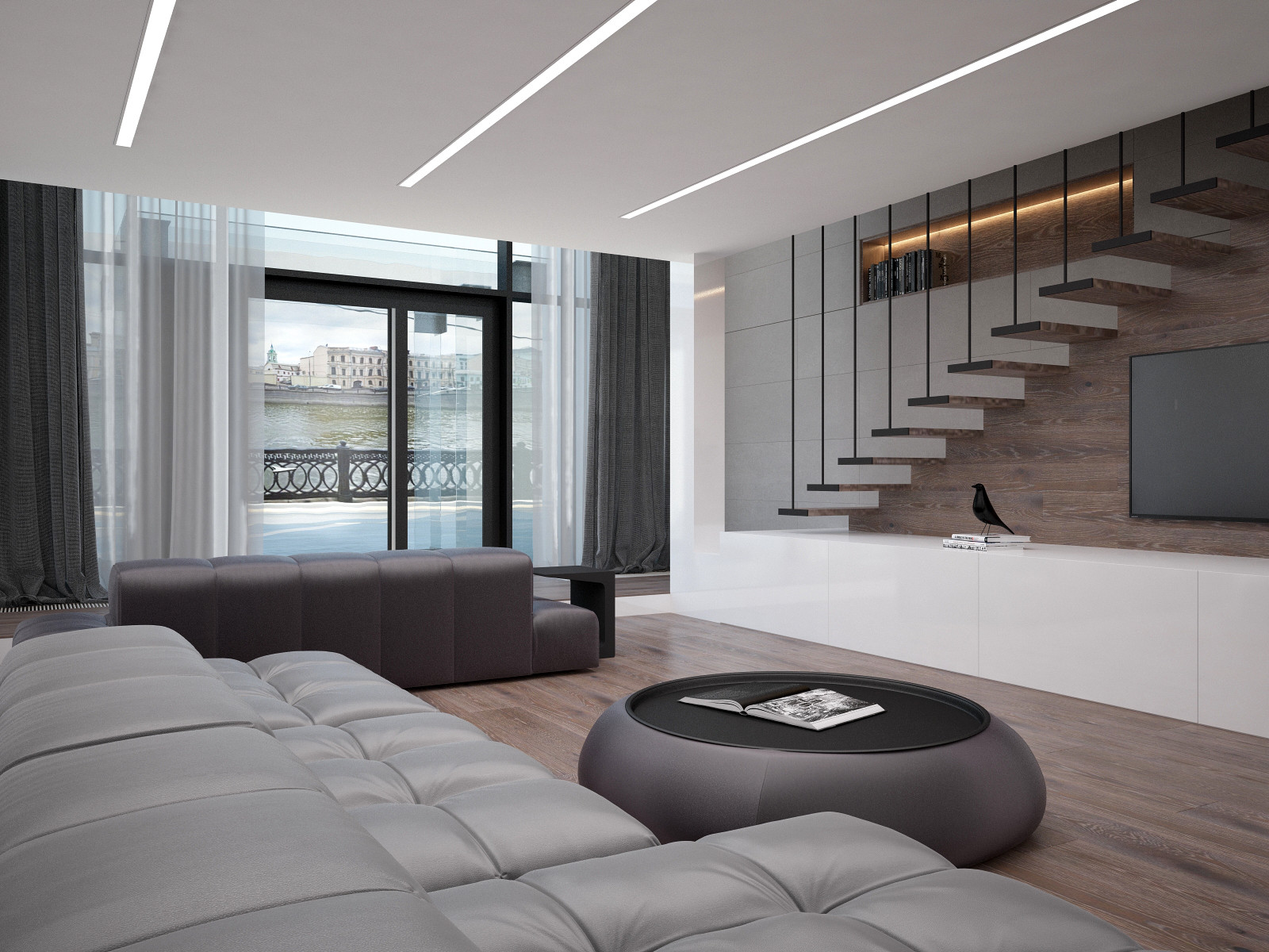 Обложка проекта: Апартаменты на Садовнической набережной