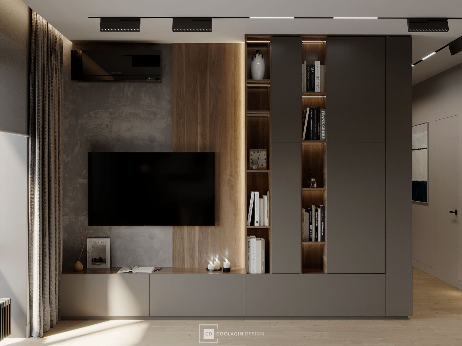 Стильная квартира с панорамными окнами даже в санузле