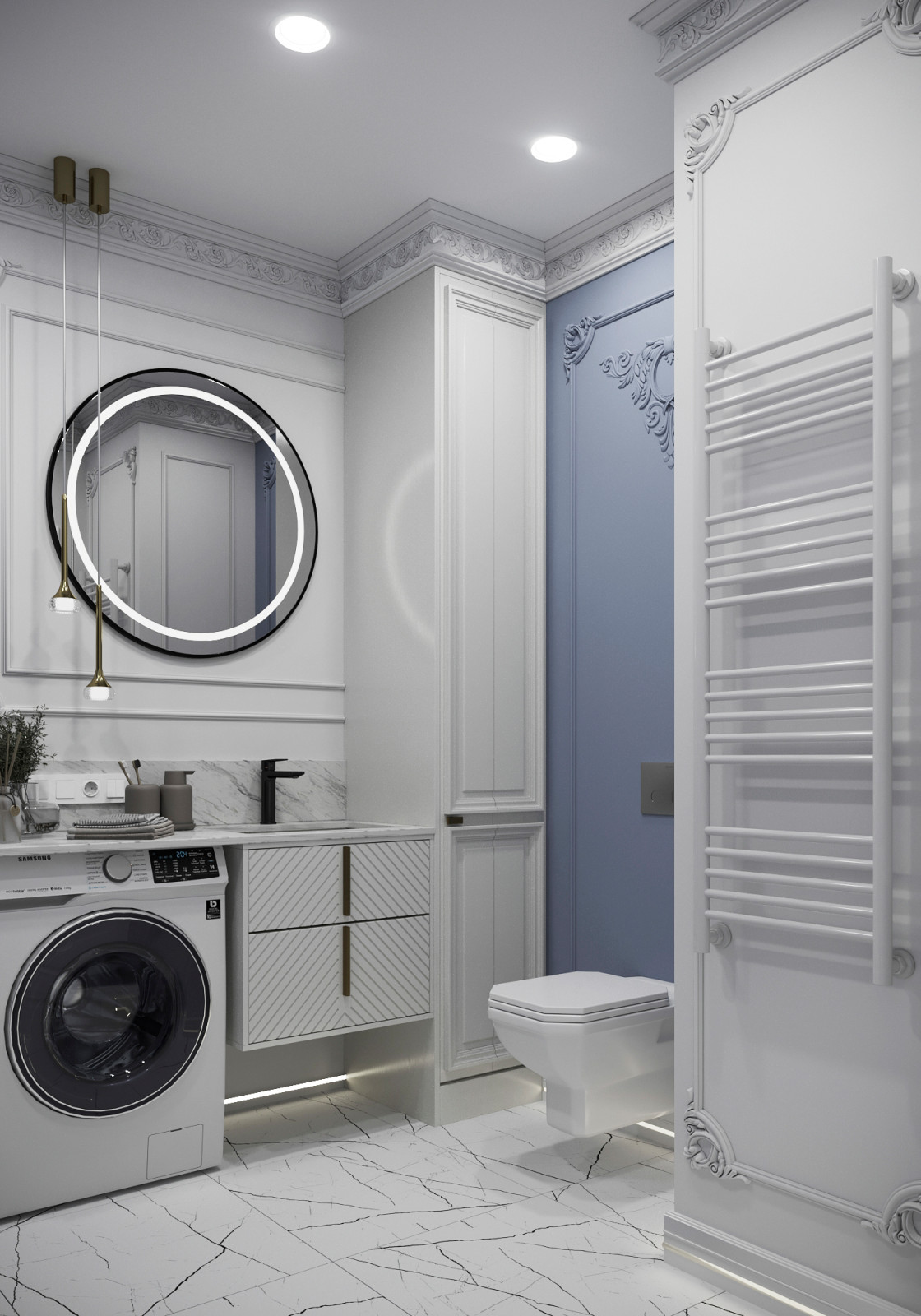 Ванная комната в ЖК Волжский проспект