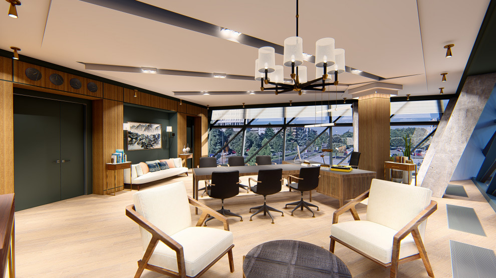 Концепция интерьеров офиса телекомпании НТВ