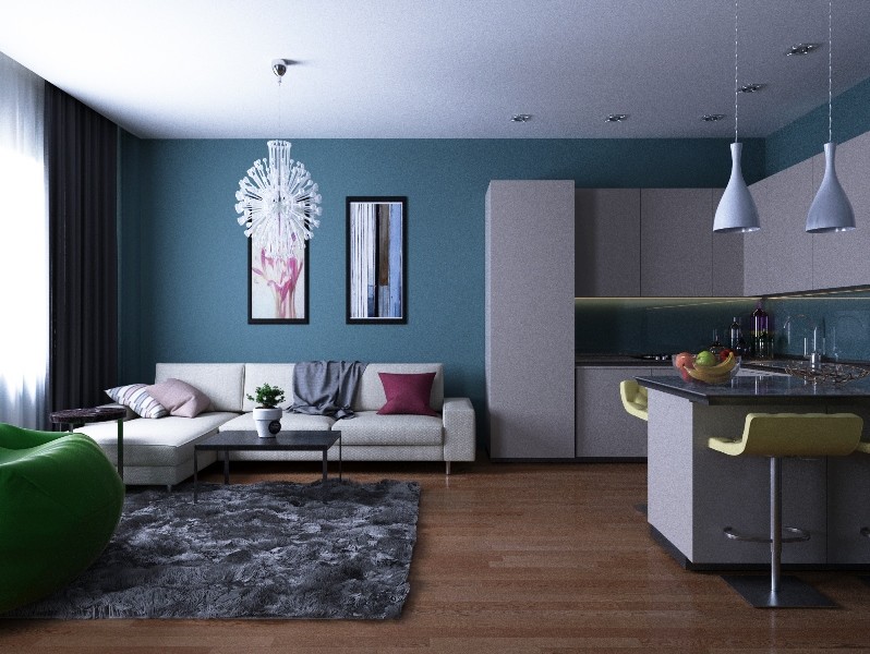 Обложка проекта: Однокомнатная квартира-студия для молодой семьи