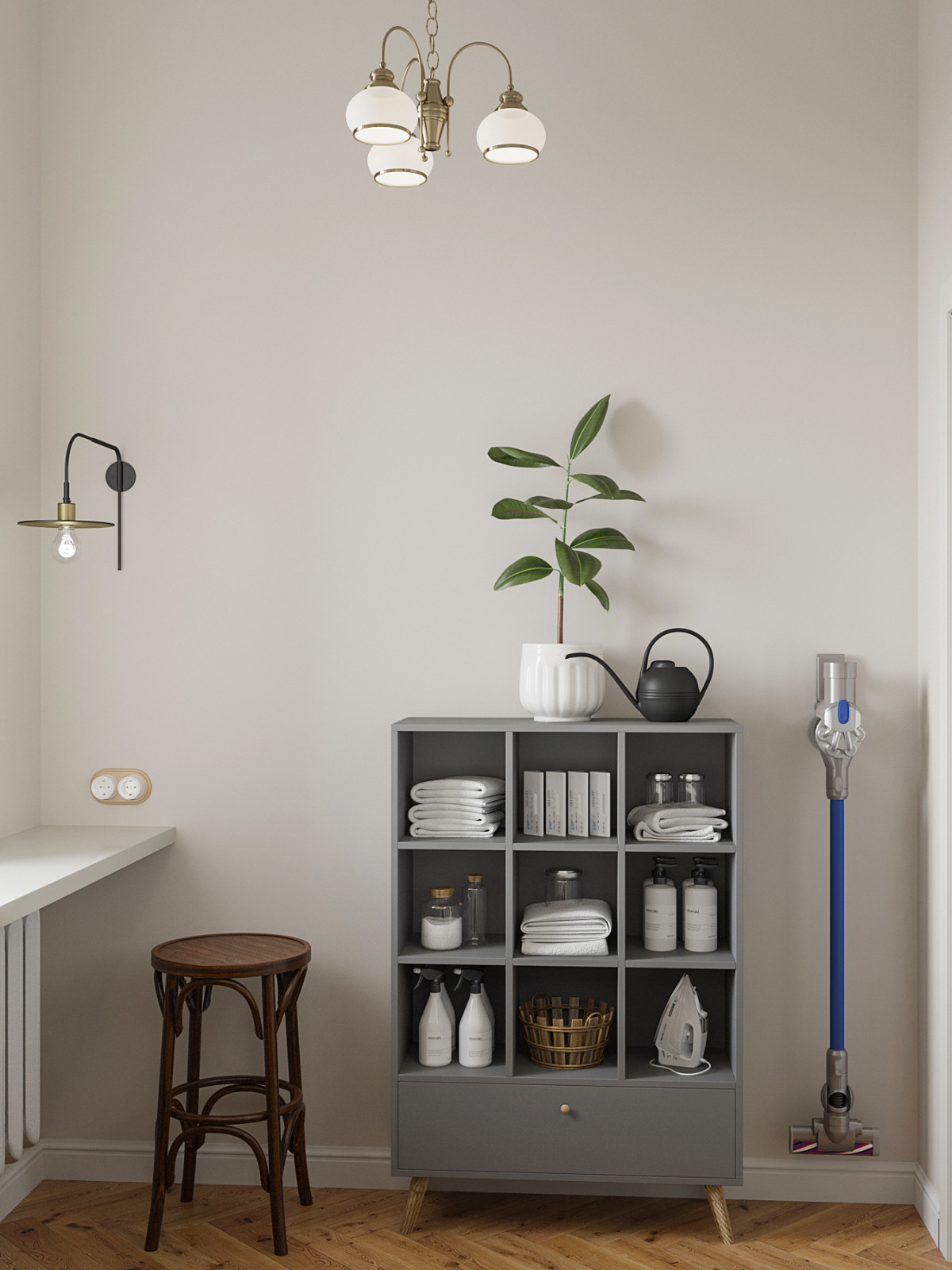 Квартира на Кутузовском проспекте с элементами ретро