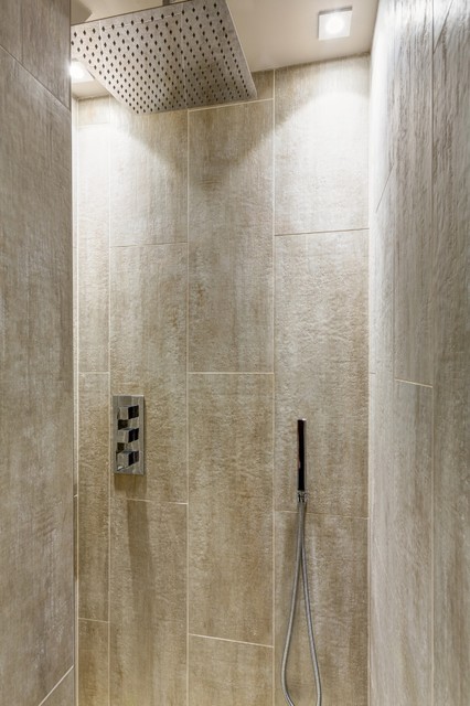 Houzz Франция: Квартира со стеклянной перегородкой, сделанной на заказ