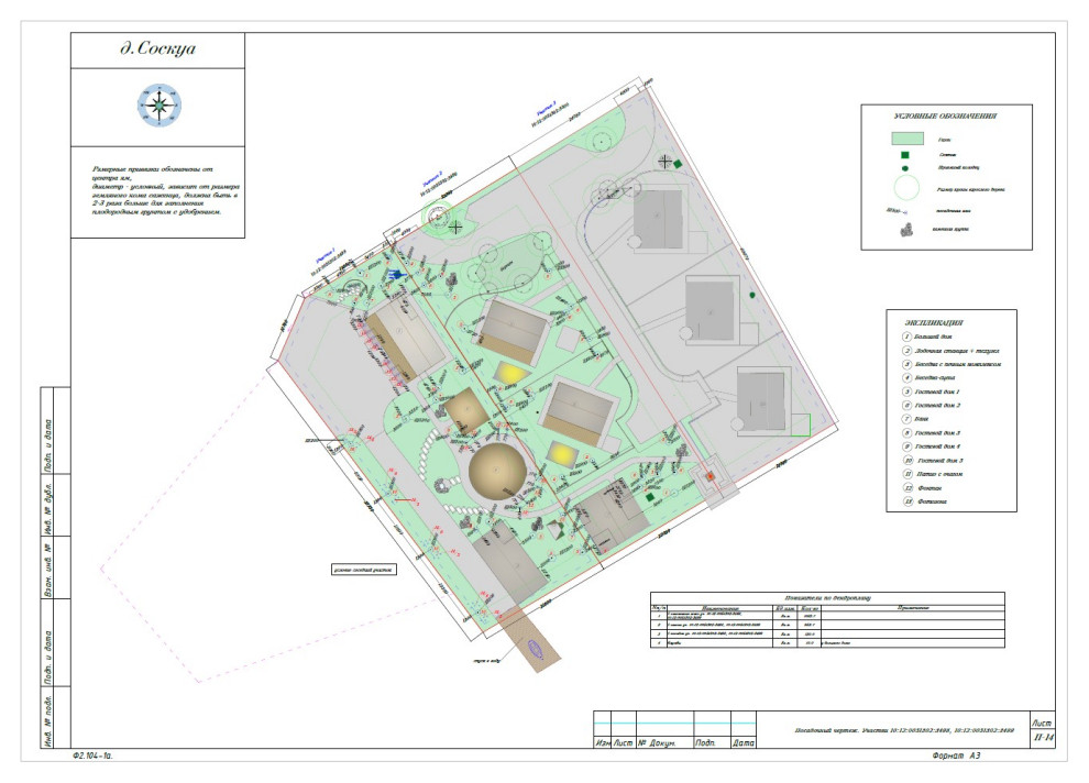 Соскуа. Проект базы отдыха