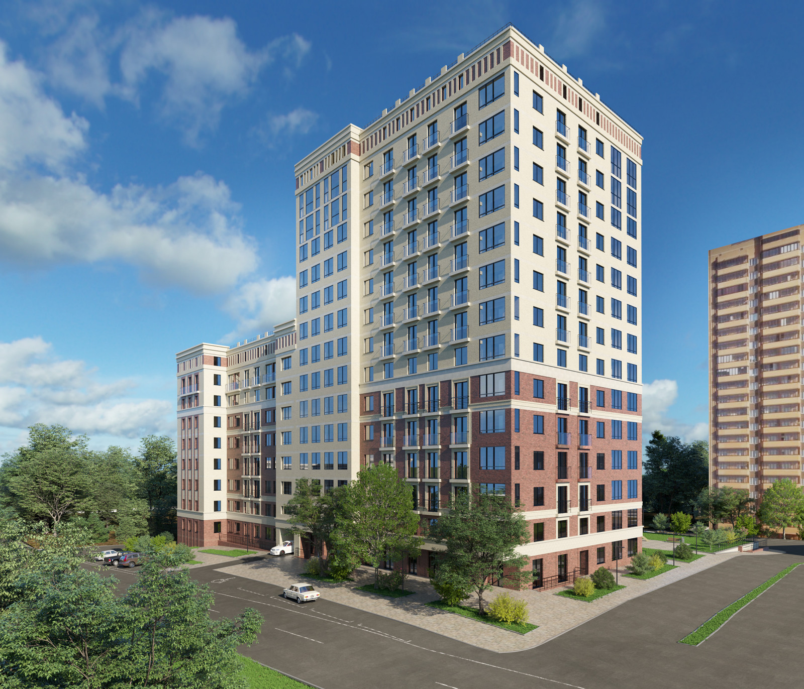 Обложка проекта: Благоустройство, ЖК "БУЛГАКОВ", СК "СТРИЖИ",Новосибирск