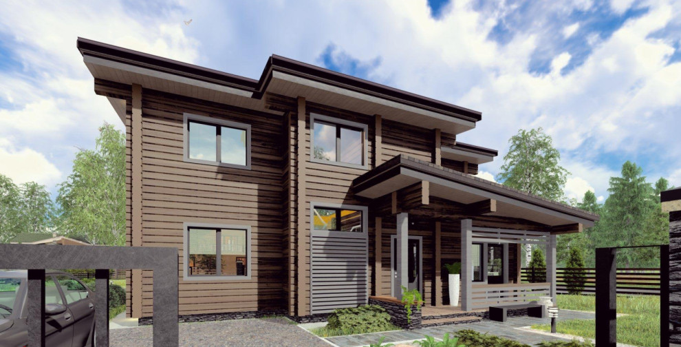 Дом из клееного бруса 215 м.кв.