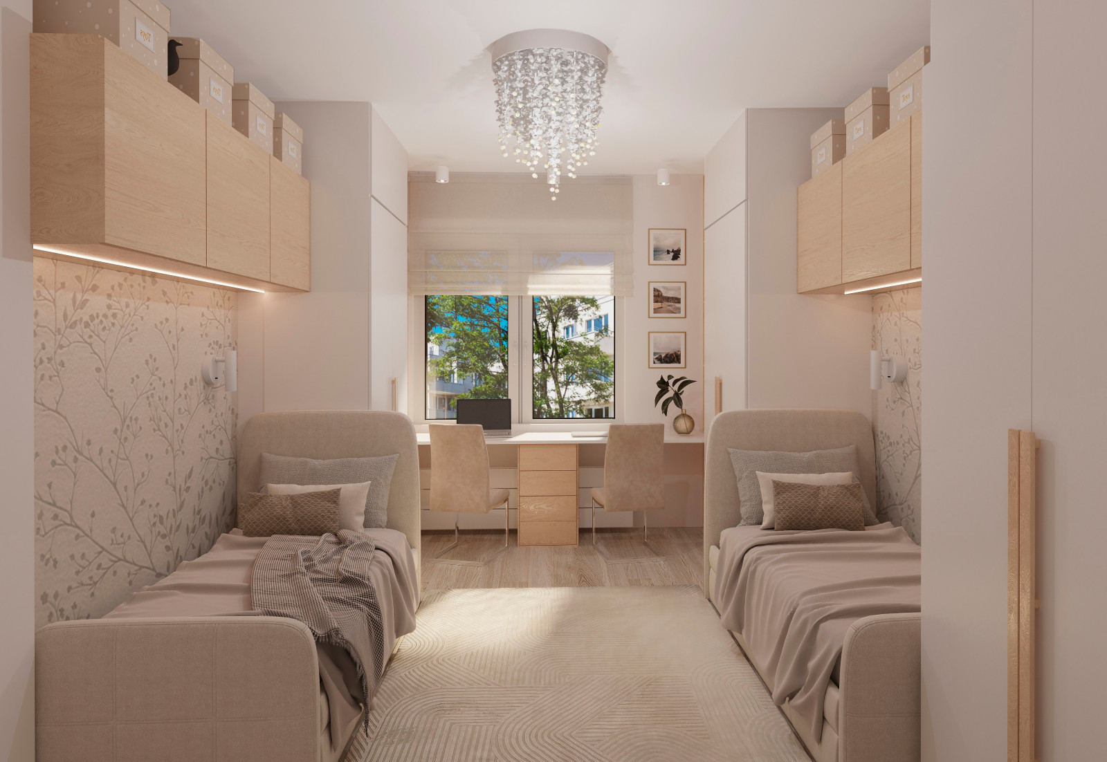 Siebenzimmerwohnung in Berlin, im skandinavischen Stil.