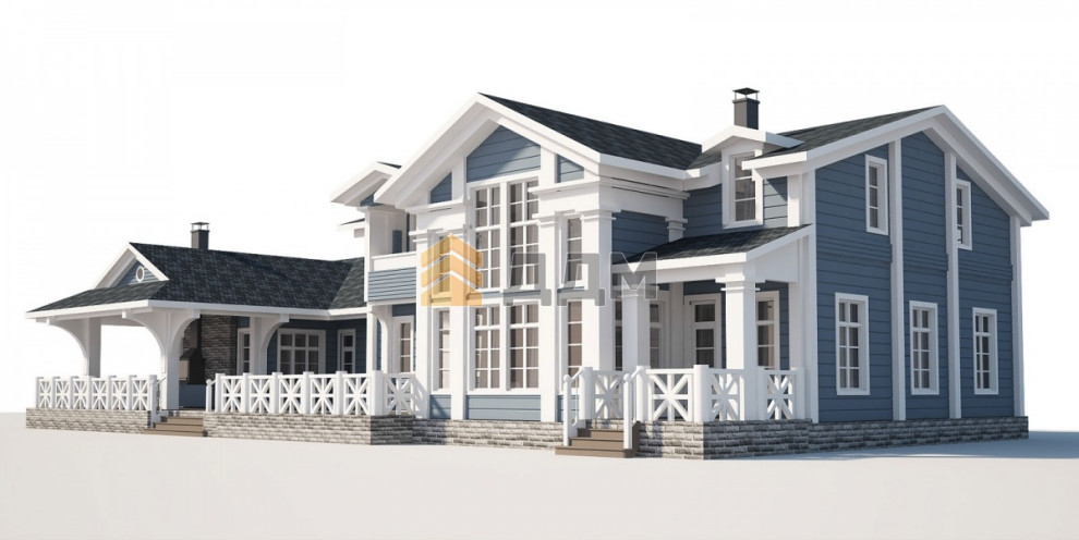 Дом из клееного бруса "Озерна"