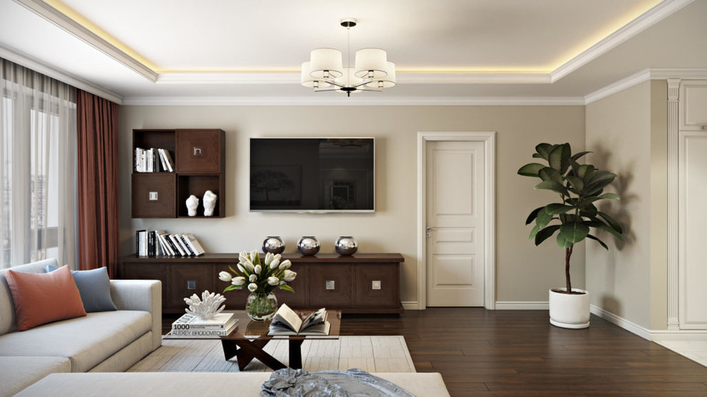 Дизайн просторной квартиры в светлых тонах