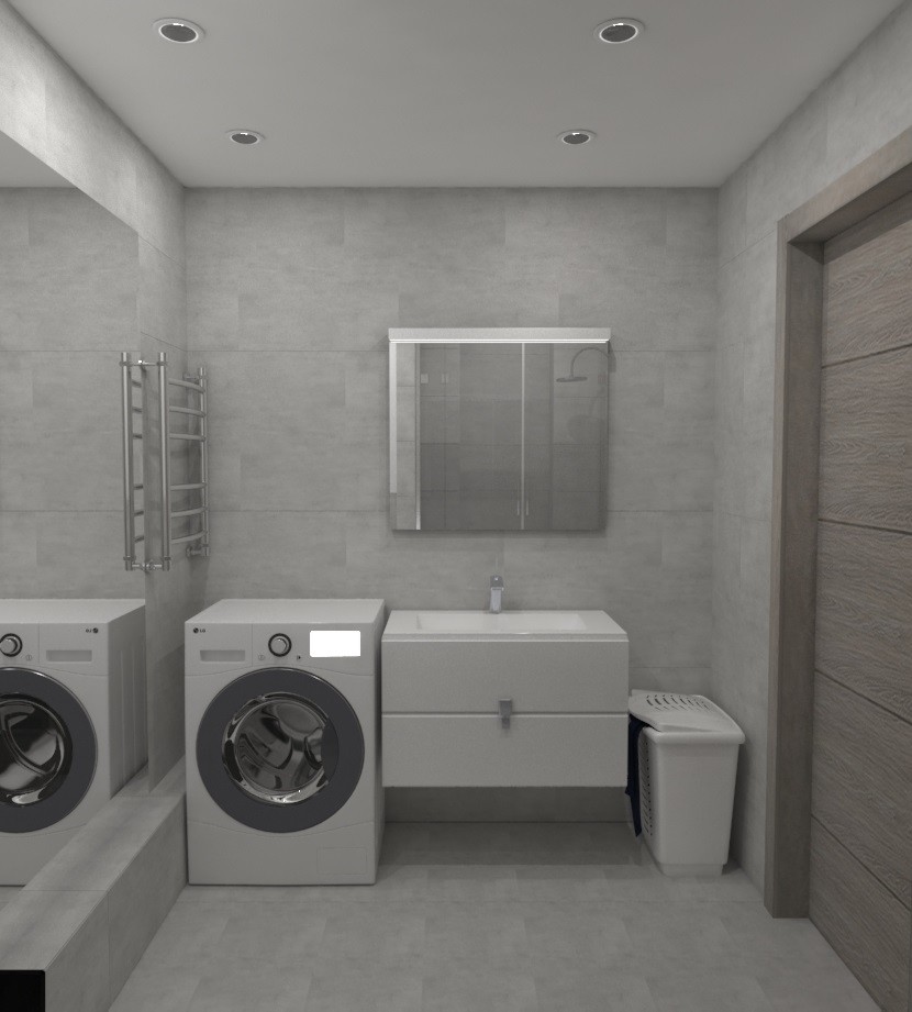 Современный дизайн квартиры в центре Тюмени для молодого человека.