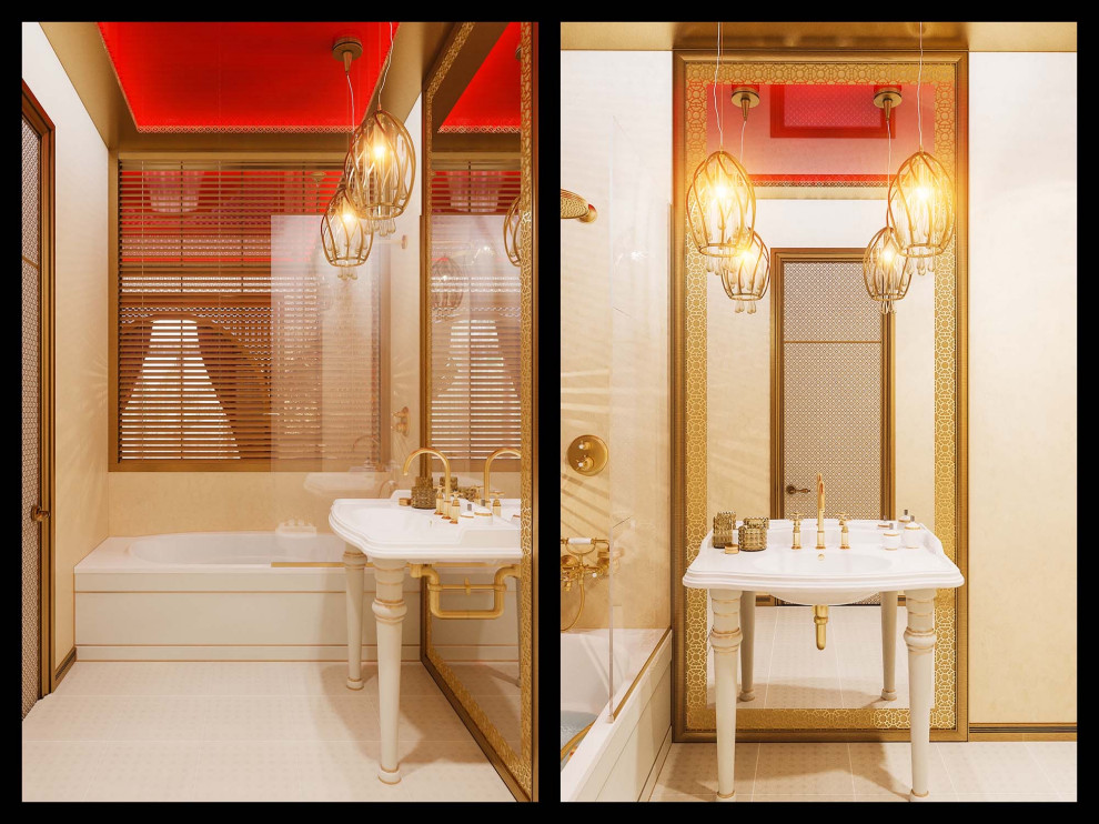 Обложка проекта: Hotel room interior design in traditional architectural style