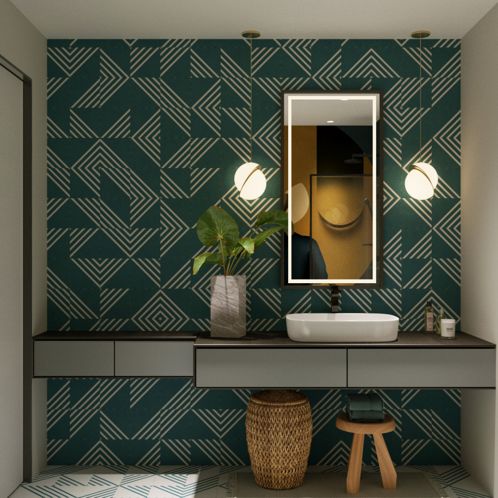 Ванная ЖК Родной город проект "Солнечное конфетти"