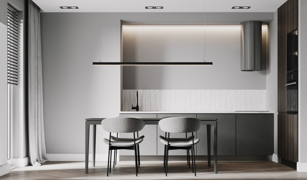 Кухня-гостиная в современном стиле