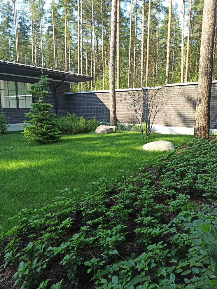 Ландшафт для дома в стиле Райта